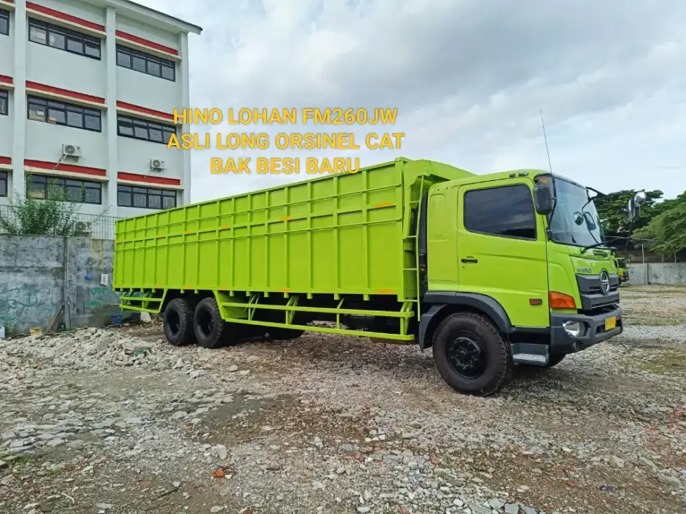 HINO LOHAN FM260JW ASLI LONG 6X4 BAK BESI TRONTON SIAP JALAN
