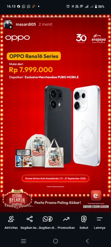 HP TERBARU DI ERAFONE MOJOAGUNG