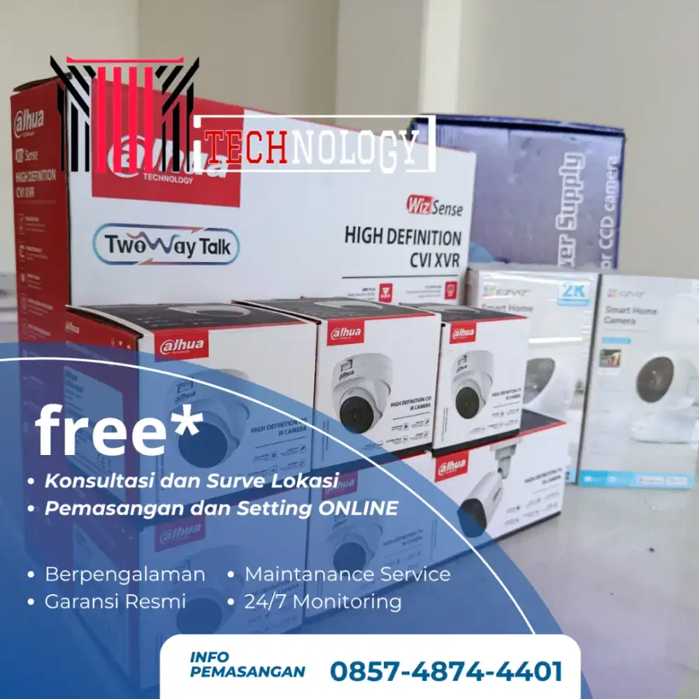 PAKET CCTV MURAH BERKUALITAS, CCTV DAHUA, CCTV HIKVISION