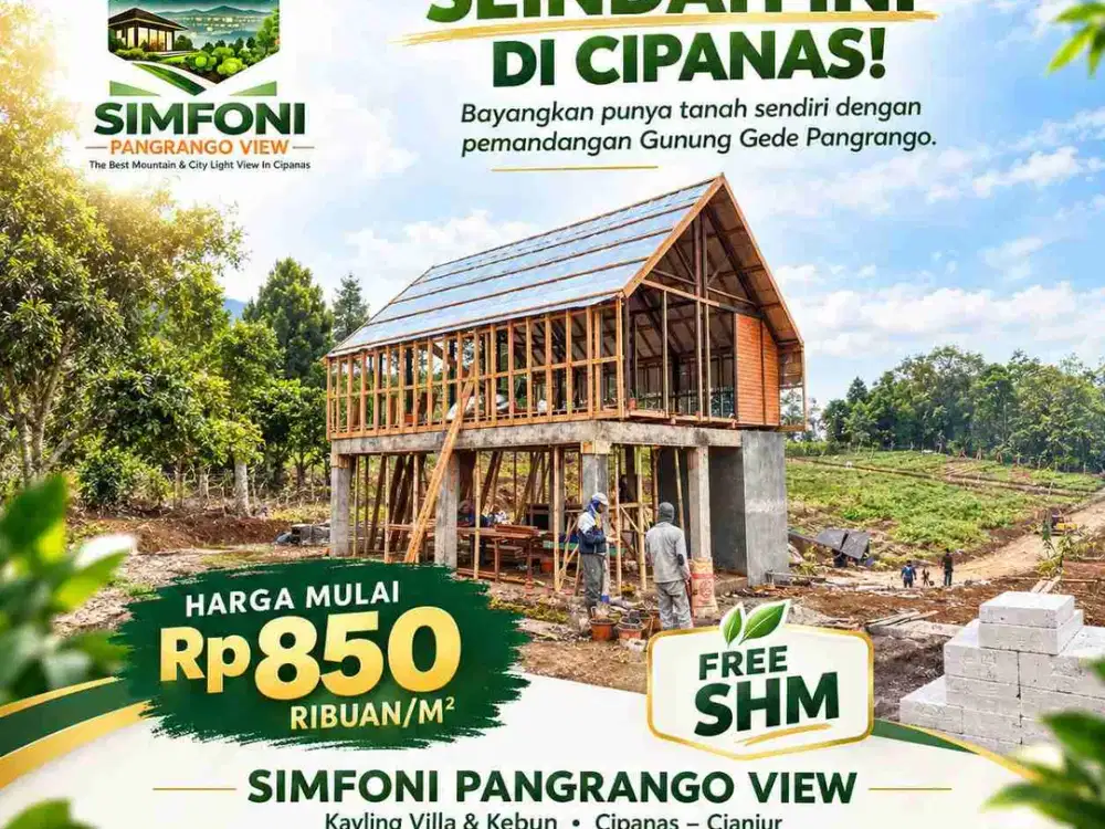 JUAL TANAH KAVLING MURAH STRATEGIS CIPANAS