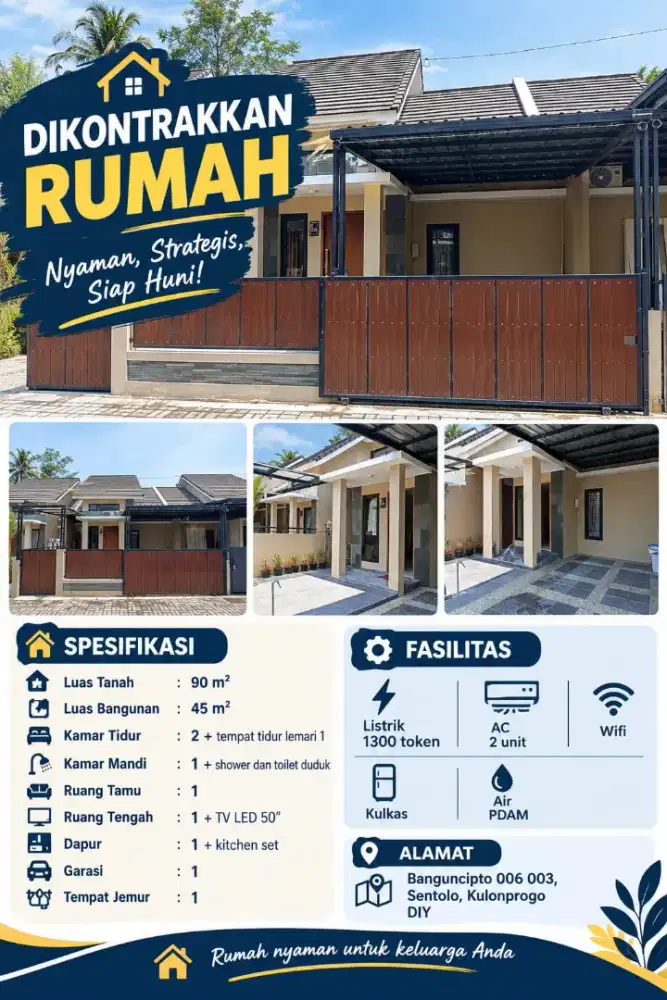 Dikontrakan Hunian Rumah Pribadi Full Furnished