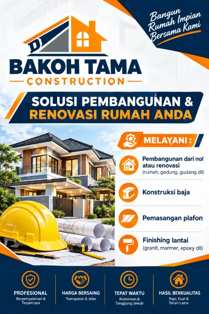Jasa Kontruksi Bangun & Renovasi Rumah Profesional
