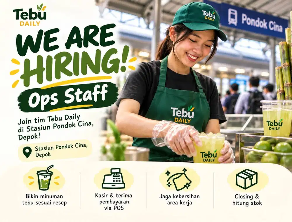 Staff Operasional / SPG Tebu Daily Outlet Pondok Cina