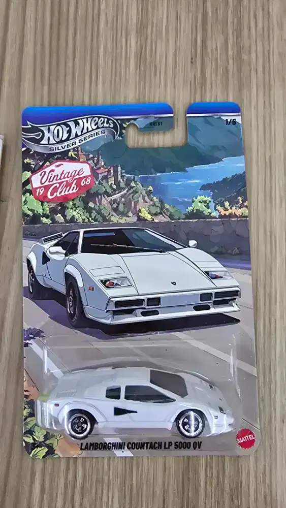 Lamborghini Countach LP 5000 QV silver series hotwheels