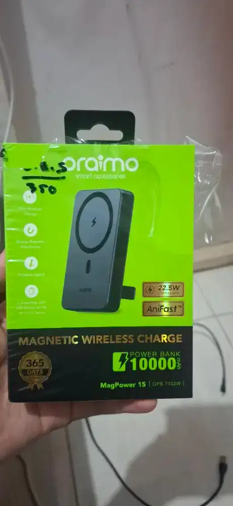 Jual oraime magnetic wireless charge, unt semua jenis iphone, ori baru