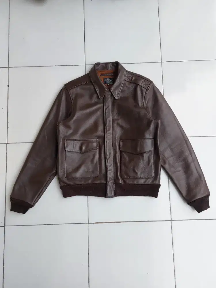 NAKATA SHOTEN A2 JAKET KULIT VINTAGE LEATHER JACKET ARMY MILITARY