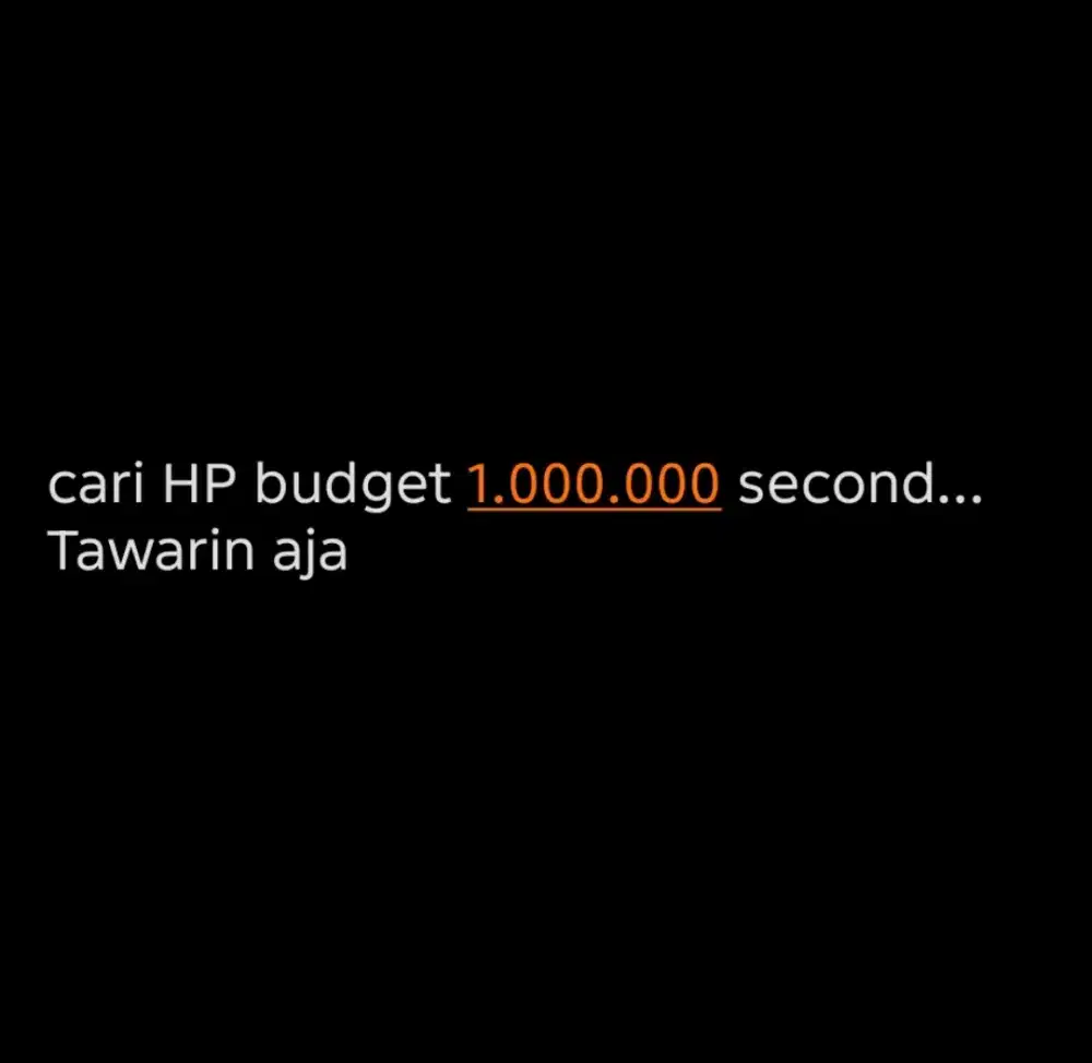 Cari HP second budget 1.000.000