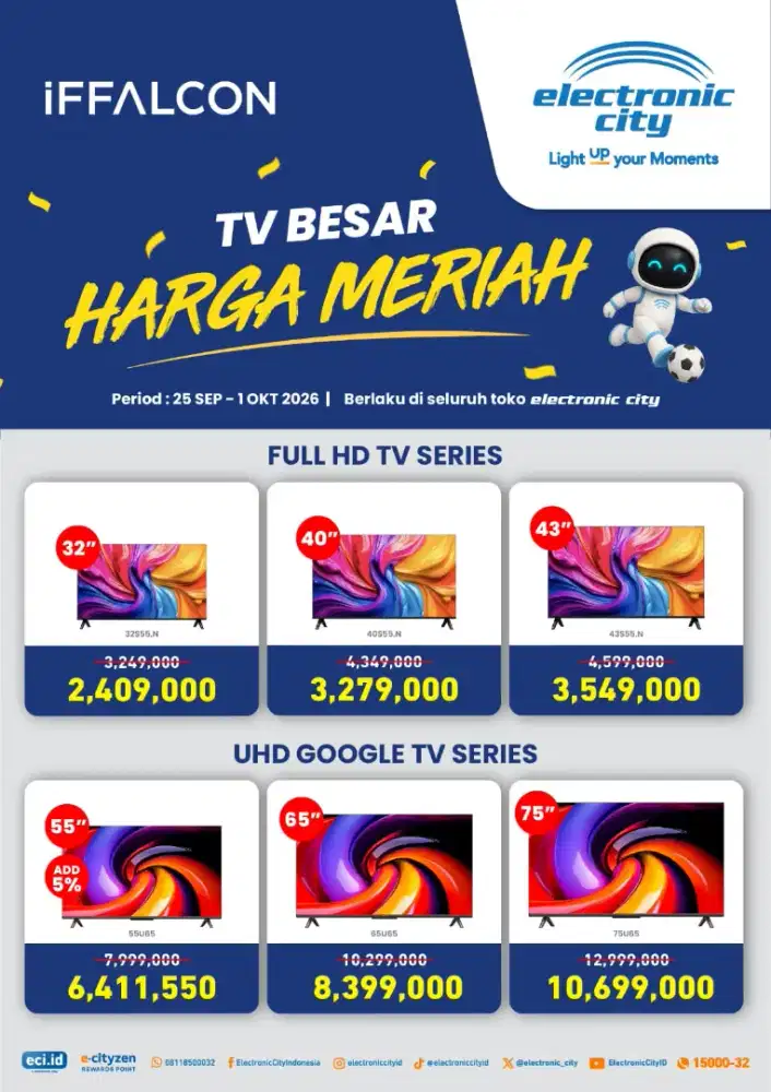 Elektronik murah dengan garansi yang resmi