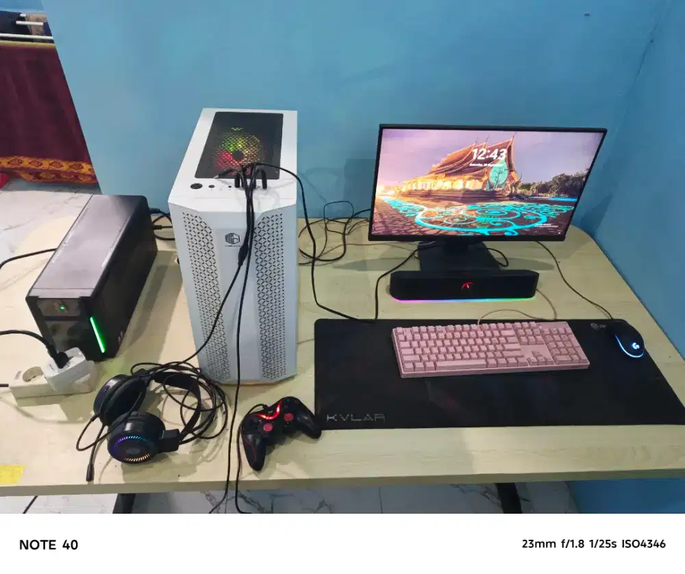 PC GAMING FULLSET RTX 3050 8GB + MONITOR + UPS | i3-10105 | RAM 16GB