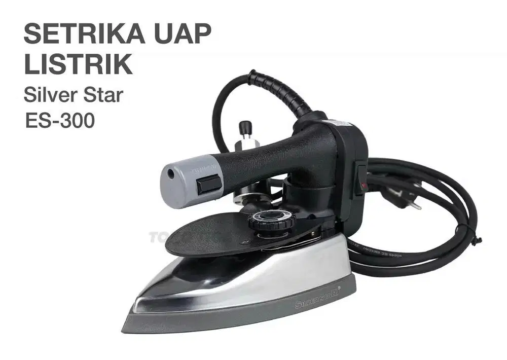 Setrika Uap Silver Star ES300 - Gosokan Silver star