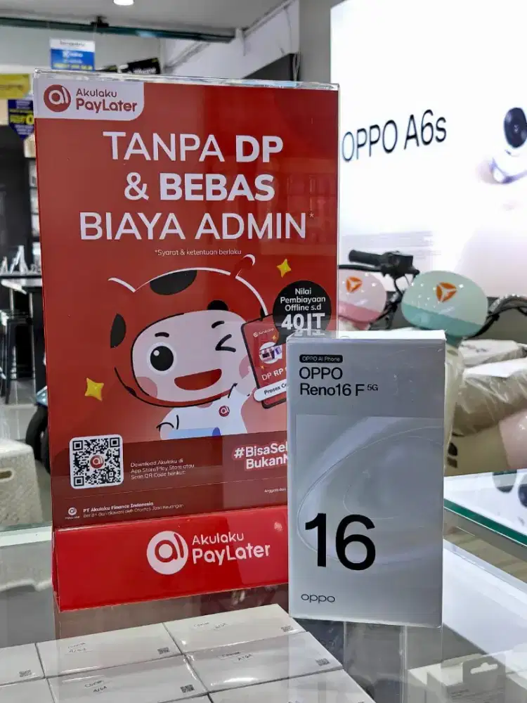 SERBA PROMO OPPO RENO 16F 5G 8/256 GREES RESMI TERMURAH CICILAN 0%