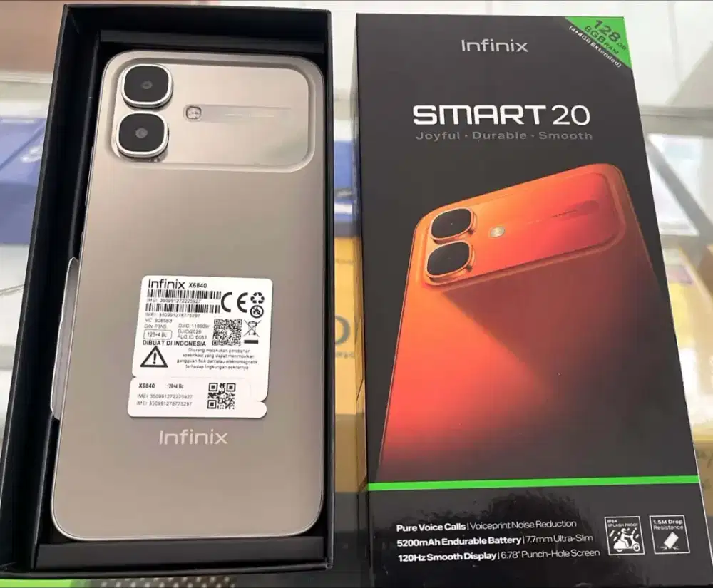 Infinix smart 20 4/128gb bekas