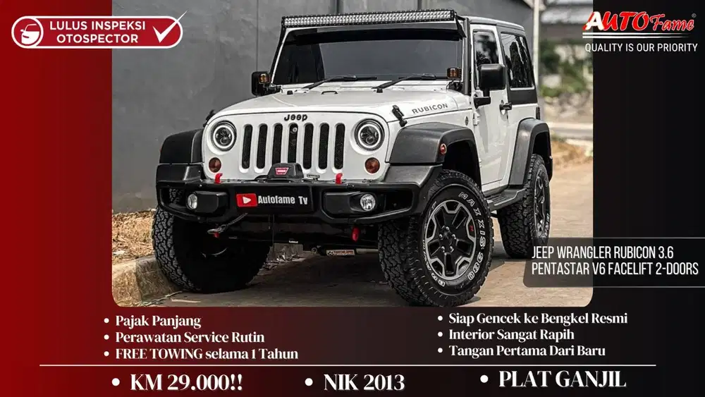 KM29RB Jeep Wrangler Rubicon 3.6 Pentastar V6 Facelift 2-Doors NIK 201