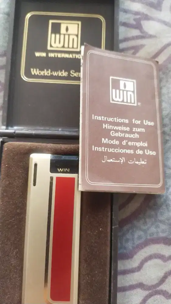 Korek api Vintage WIN Made in Japan Fullset