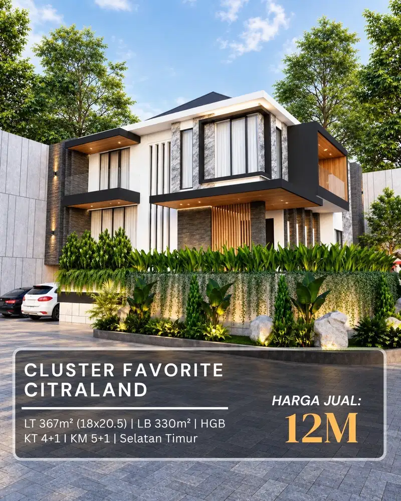 DIJUAL LANGKA RUMAH MEWAH NEW GRESS RAFFLES GARDEN CITRALAND!