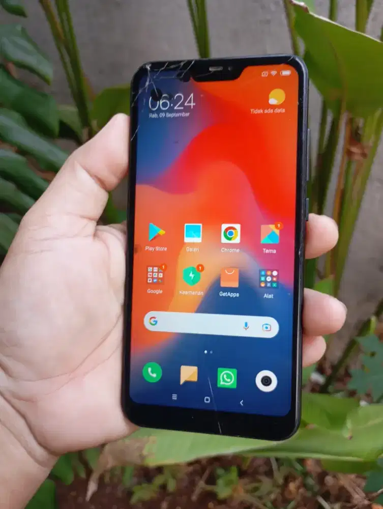 redmi 6 pro ram 4/64 retak normal
