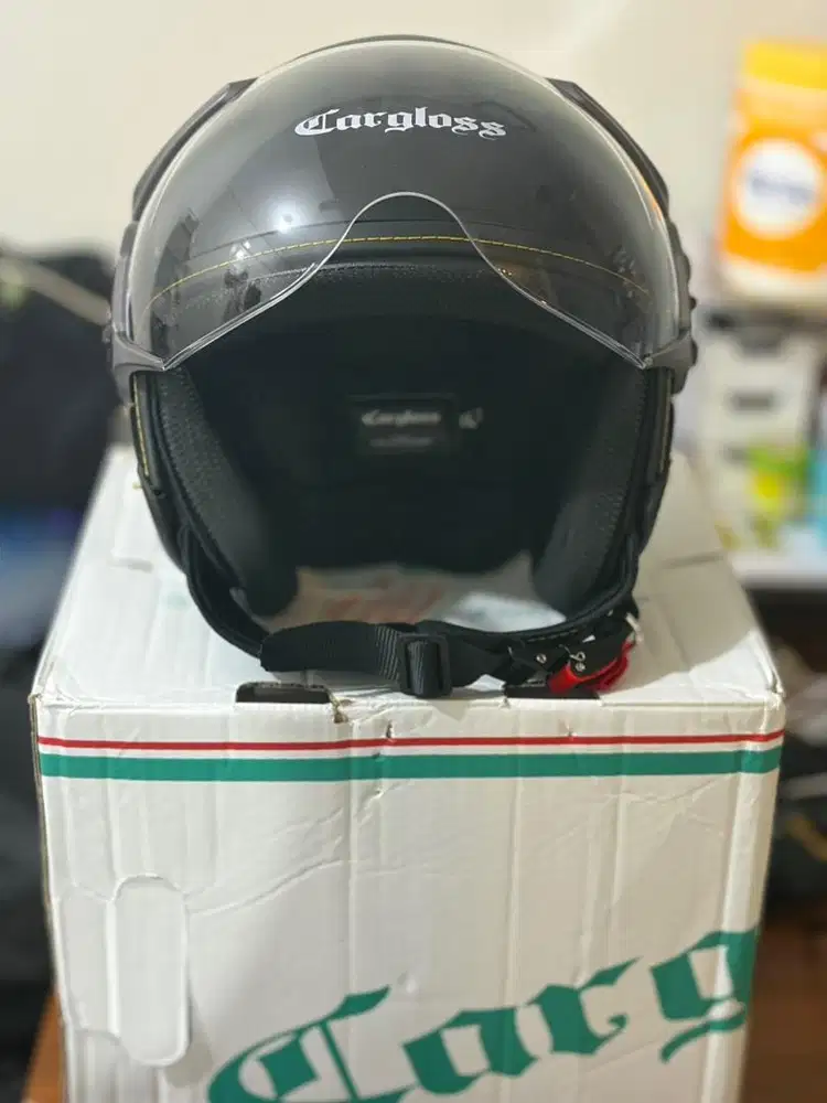 Helm Cargloss Half Face - Black Doff XL