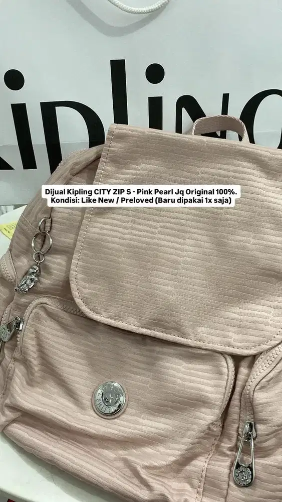 Tas Kipling Ori City Zip S - Pink Pearl Kq