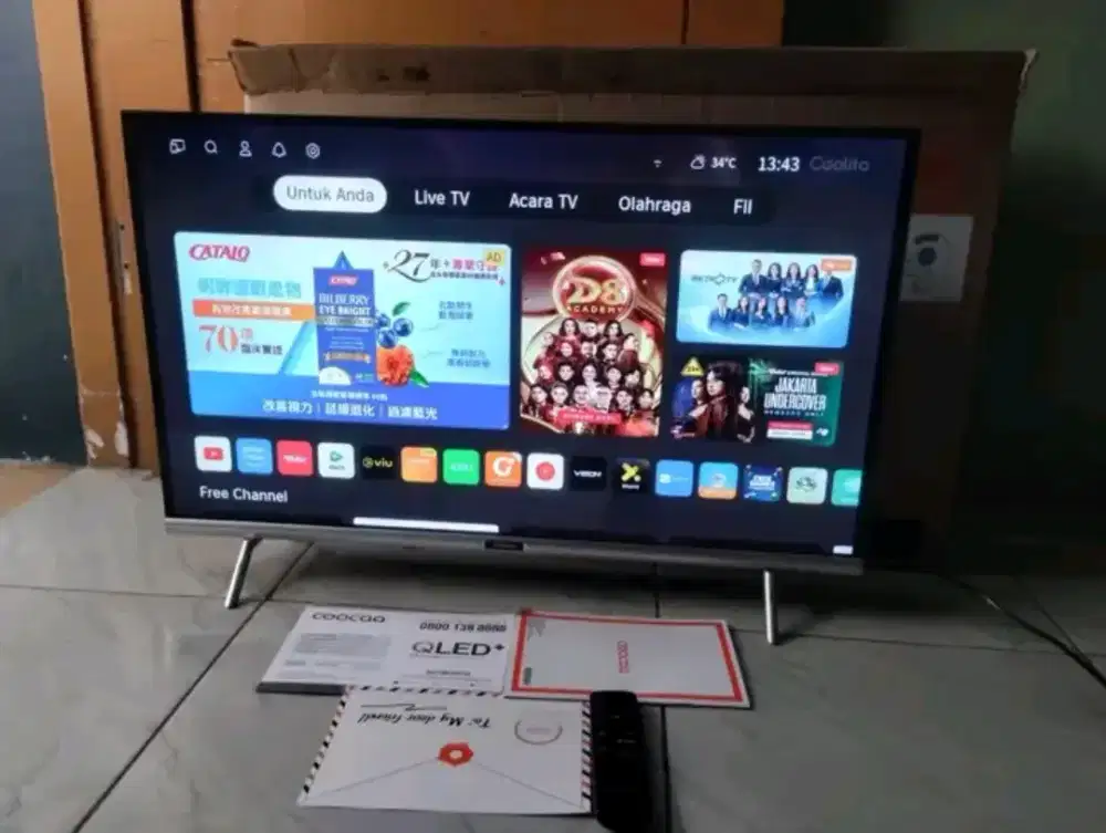 smart tv coocaa 32inch fullset