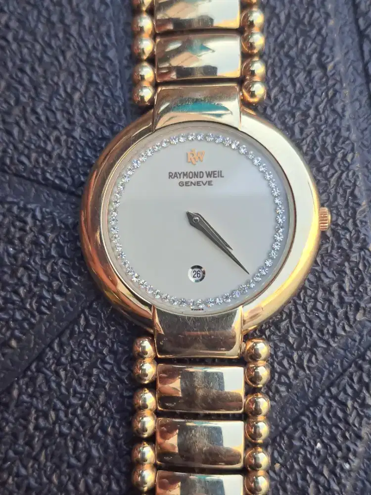Jam tangan raymond weil 18k plated