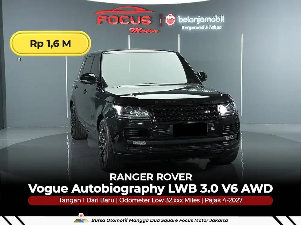 [GARANSI 5THN AWD] Range Rover Vogue Autobiography LWB 2015/2016/2017
