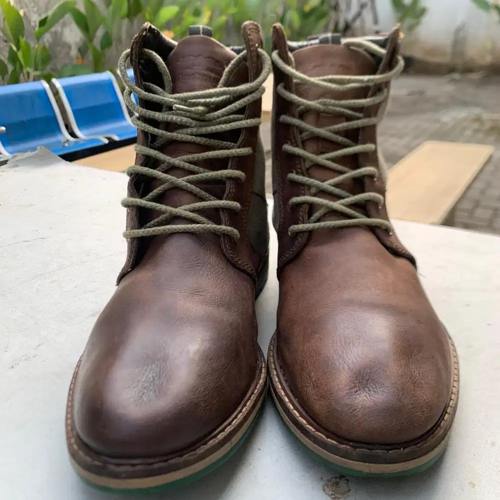 Sepatu Boots Original Barbour Beacon Leather & Canvas Boots
