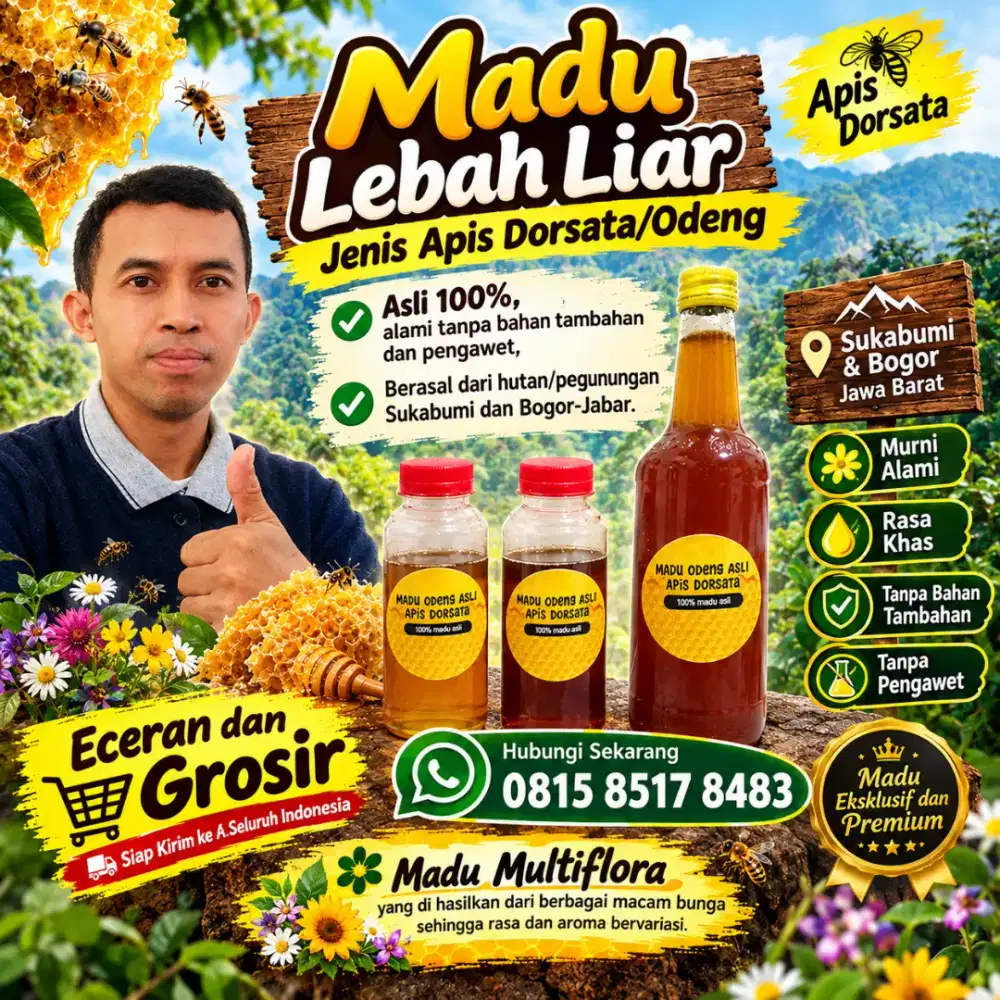 Madu Asli Lebah Liar Odeng/Apis Dorsata