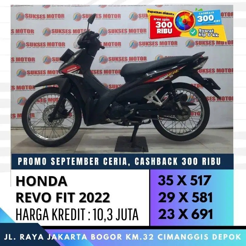 HONDA REVO FIT 2022 MULUS SIAP PAKAI SURAT LEGKAP