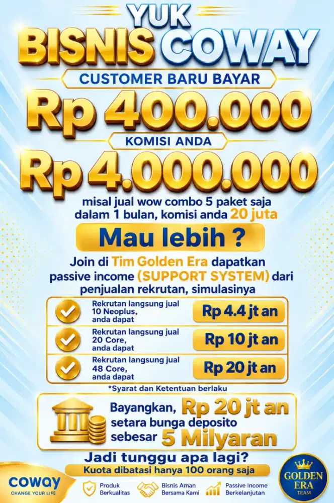 [TIDAK ADA GAPOK] Peluang Bisnis Coway