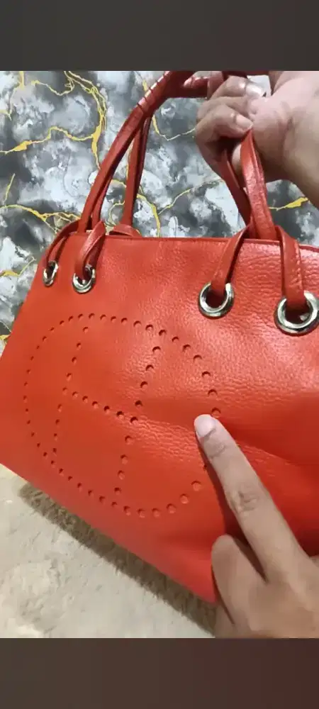 Tas Oren ala Hermes kulit asli