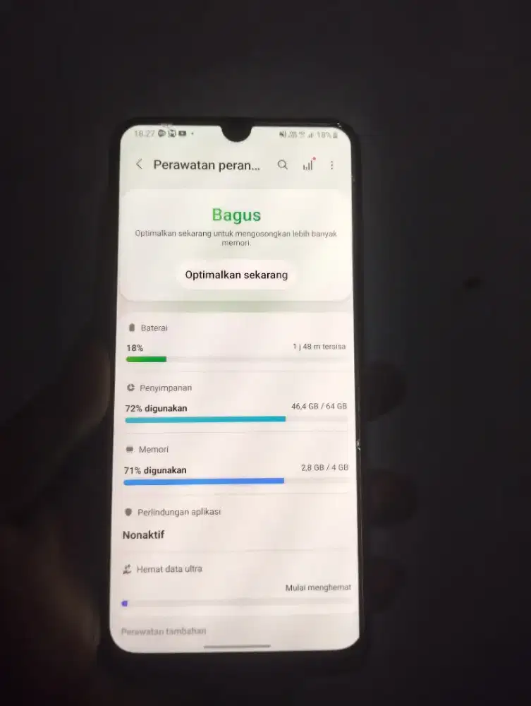 Samsung a50 4/64 sidik jari di layar