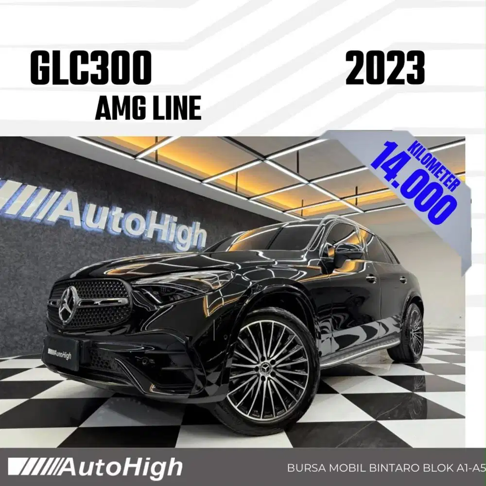 DP10% [Km14.000] GLC300 AMG 2023 Black / GLC 300 Reg 2025 #AUTOHIGH