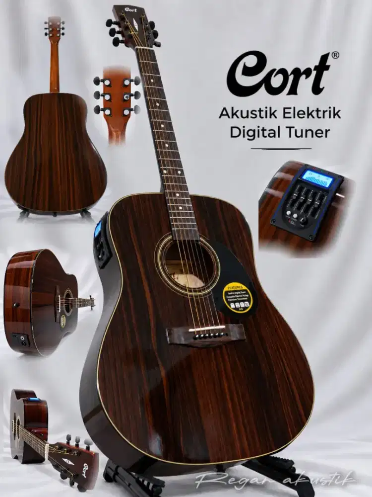 Gitar akustik elektrik cort