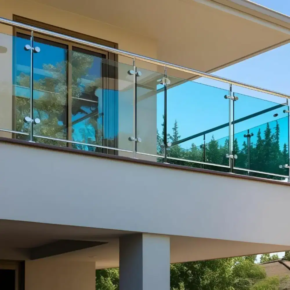 balkon kaca modrn murah