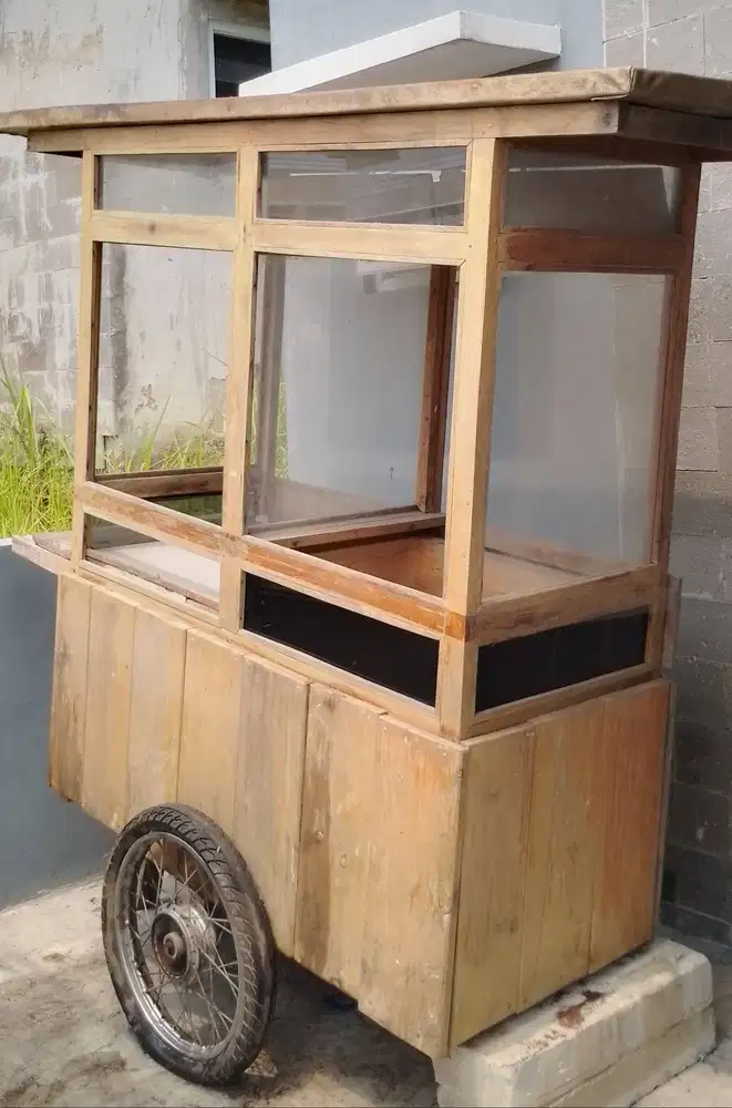 ‎ DIJUAL GEROBAK KAYU JATI