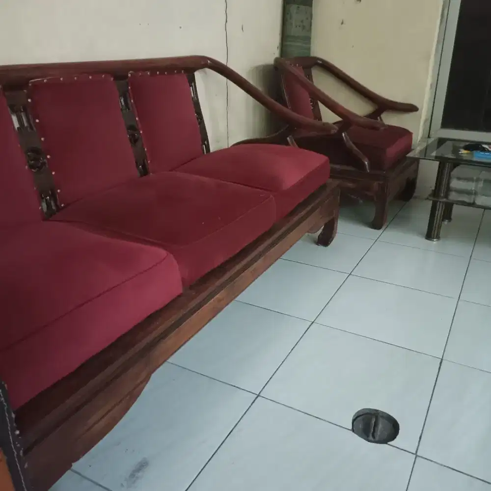 Meja kursi kayu jati