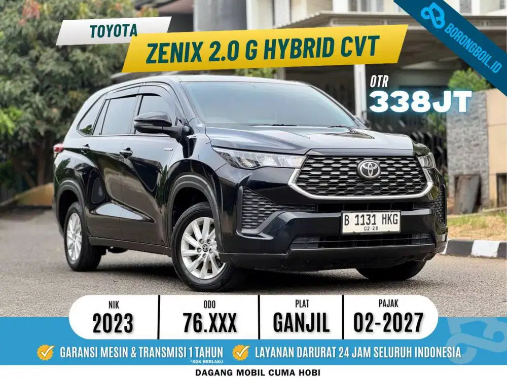 Toyota Innova Zenix 2.0 G hv Cvt hybrid 2023 Hitam