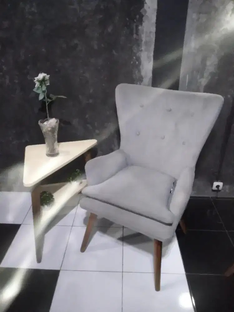 wingchair single grey