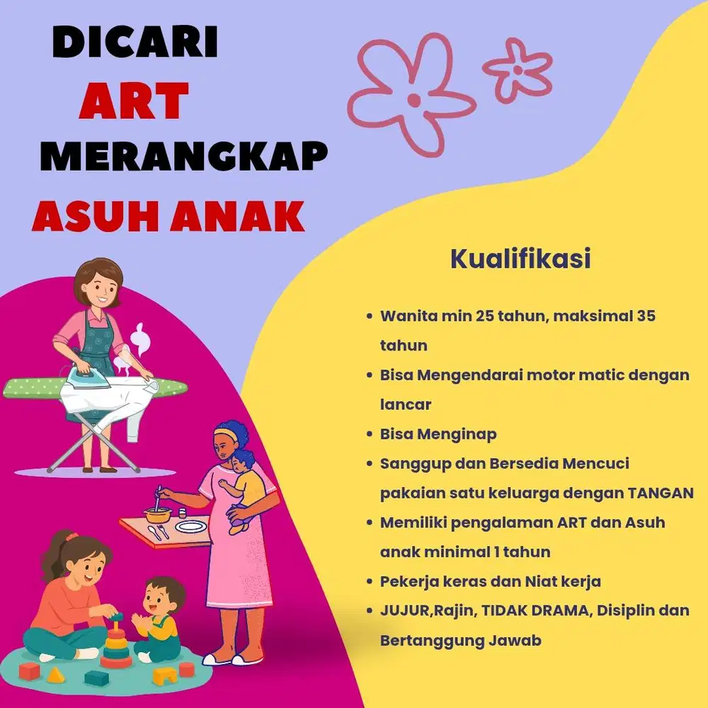 LOKER ART MERANGKAP ASUH ANAK