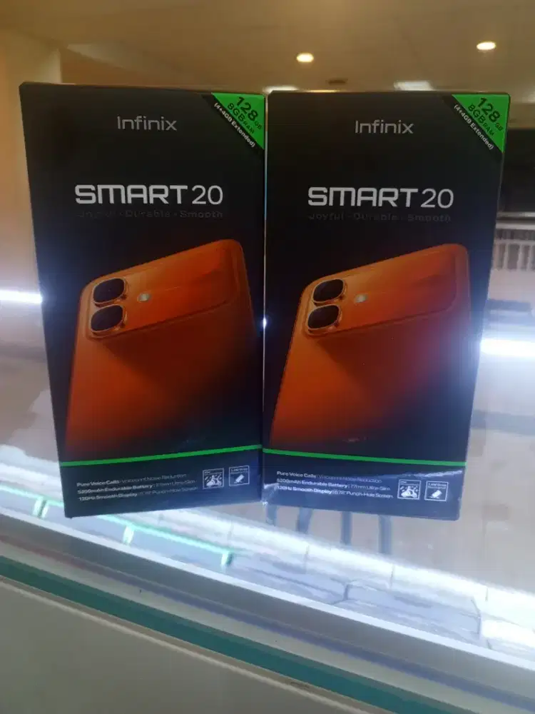 Infinix Smart 20 Black 4/64 Garansi Resmi Carlcare