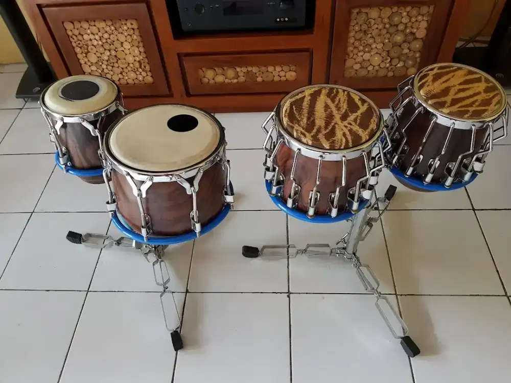 Kendang dangdut kualitas high clas kayu sono keling koleksi pribadi