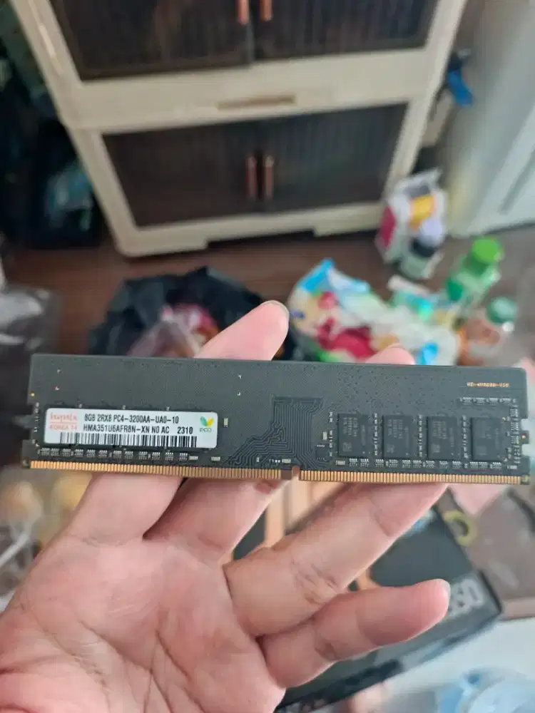 Jual ram 8 gb merek hynix 3200 1 keping
