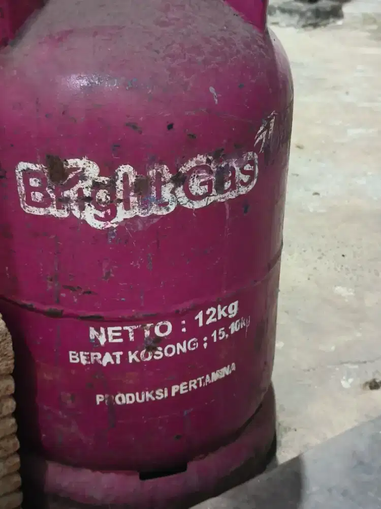 Tabung gas 12 kg pink kosong