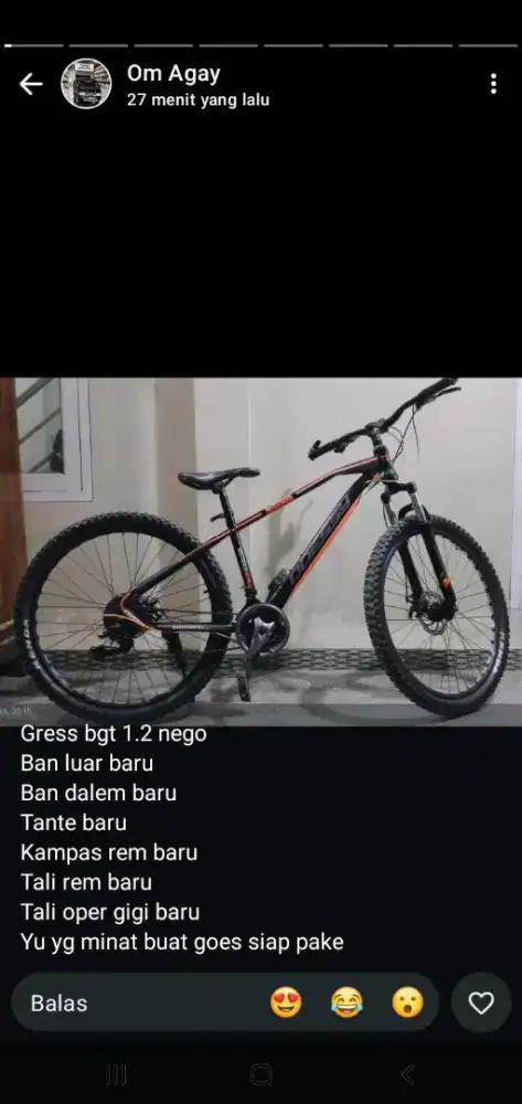 Jual sepeda odessy tank