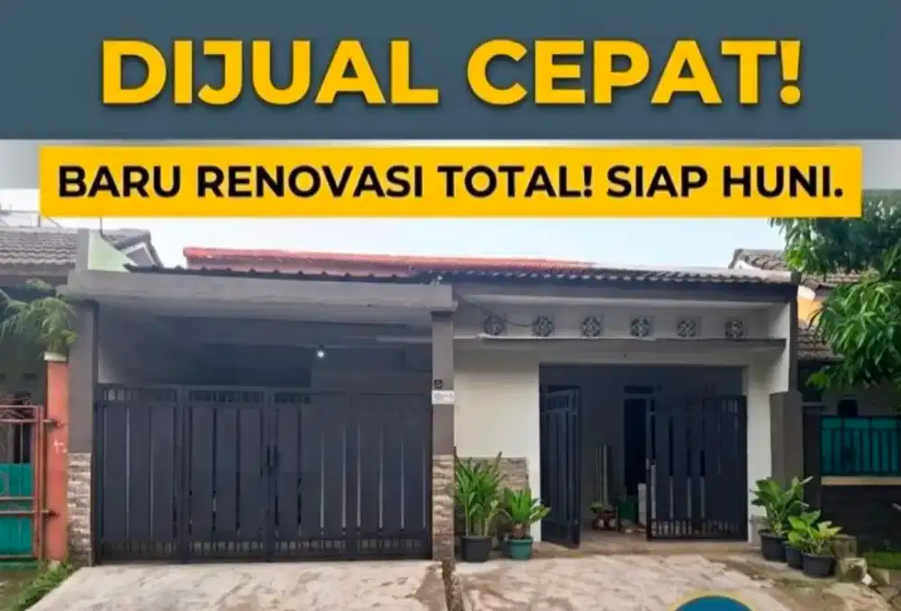Jual Murah Rumah 120m Baru Renovasi