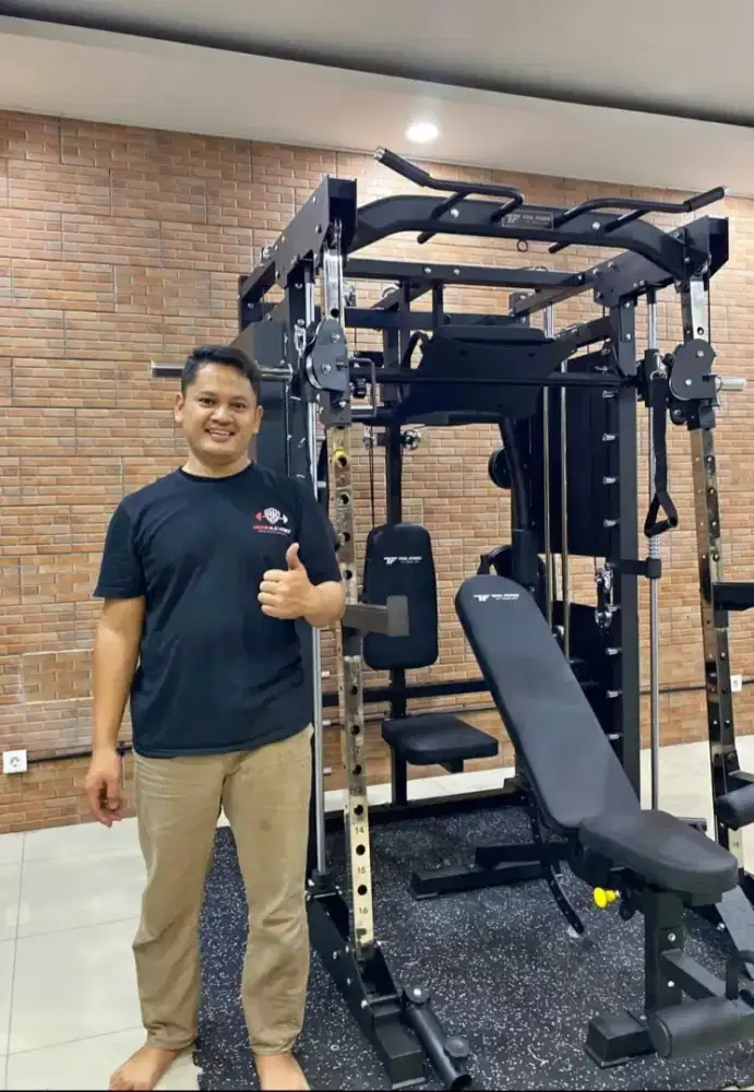 ALAT FITNESS LENGKAP MULTI GYM SMITH MACHINE TL 099 ELITE SERIES