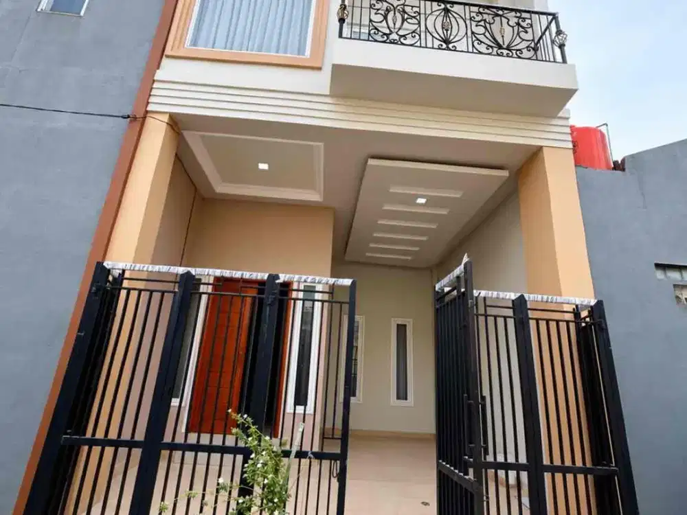 Dijual Rumah baru 2 lt 5 x 10 m2 di Poris Indah High Ceiling nih!! SHM Hadap timur Row jln 2 mobil!!  Lt 1 ada Kamar tidur, Lt 2 ada 2 km, ada 2 km bonus kitchen set baru!! Siap huni!! Ayo Survey & Ayo nego yuk sampai deal!! Row jln 2 mobil!