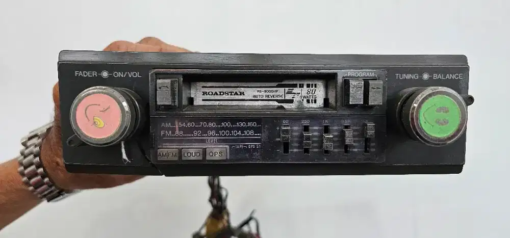 Jual tape radio merek Roadstar 80 watts, made in Jepang