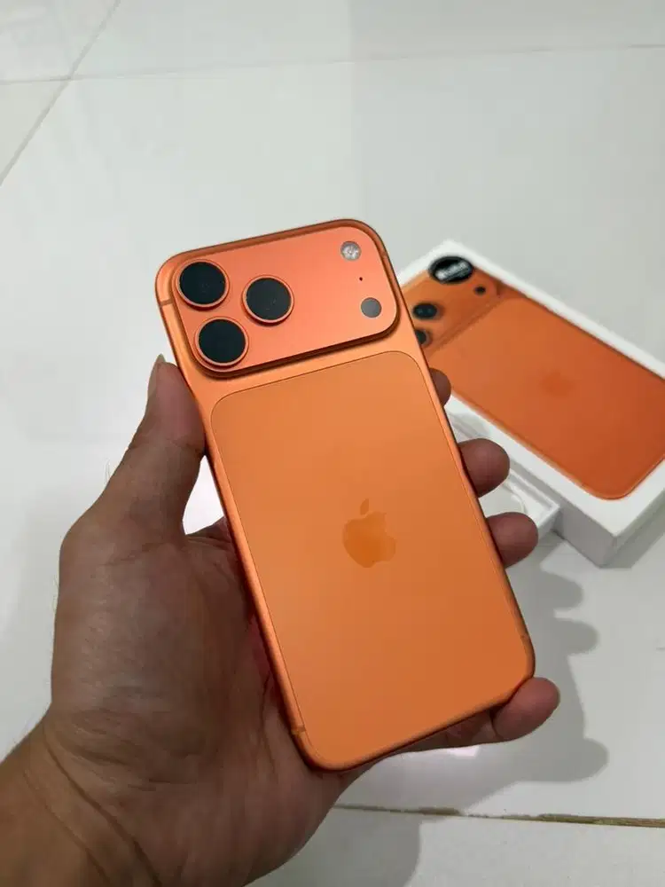 Iphone 17 PM 256 iBox orange lengkap mulus no minus