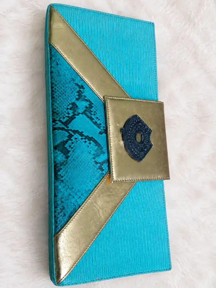 CLUTCH BAG CROCO + ULAR ORI